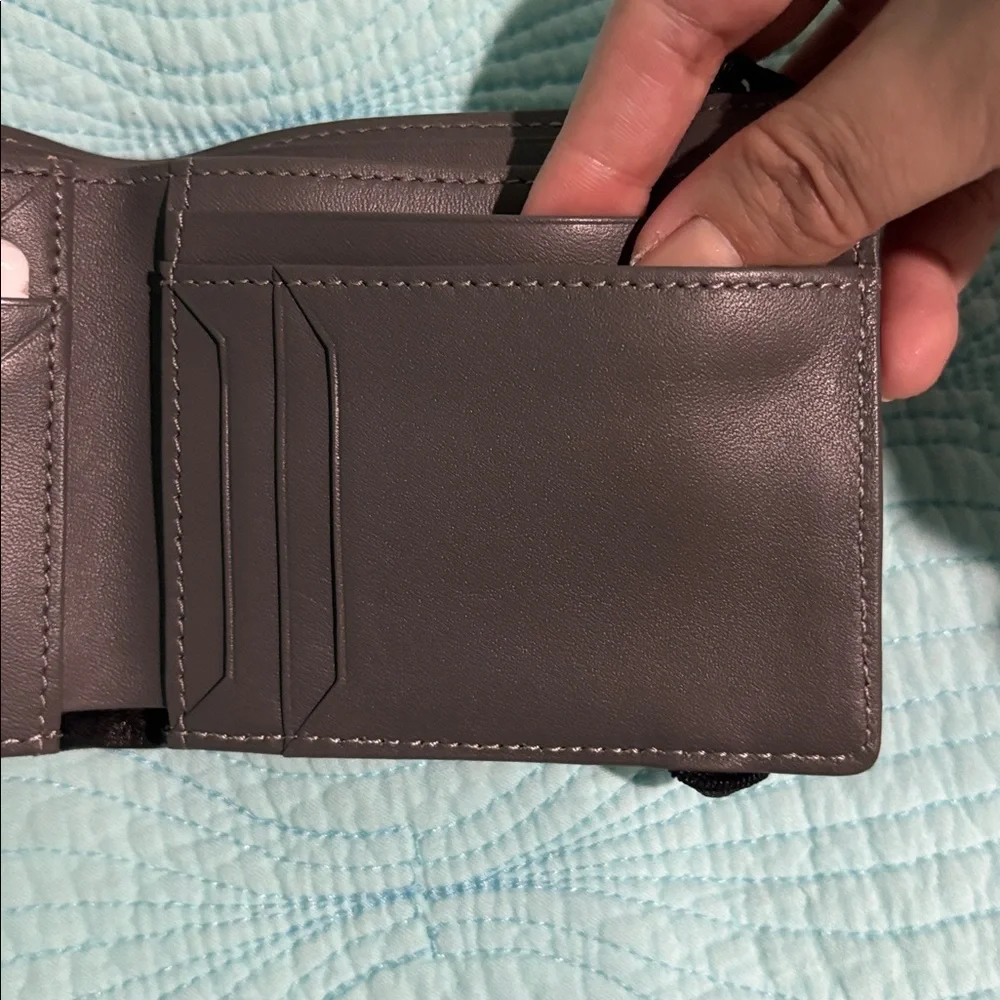 Armani Exchange Leather Wallet with Strap